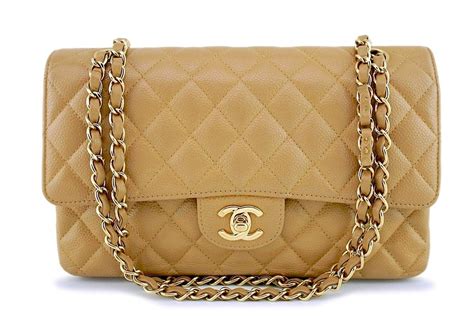 chanel flap bag camel